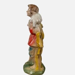 Antique 10 inch paper mache nativity little sheperd boy